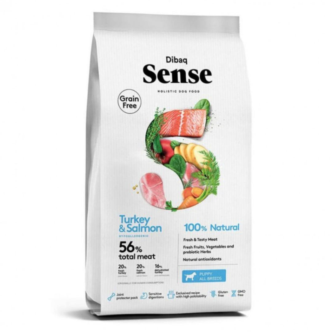 Dibaq Sense Puppy Turkey & Salmon alimento para perro 2kg